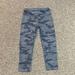 Athleta Bottoms | Athleta Girl Size L Gray Camo Chit Cat Capri | Color: Gray/Silver | Size: 12g