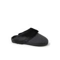 Women's Dahlia Rib Knit Scuff Slipper by Dearfoams in Black (Size S M)