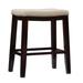 Claridge Linen Upholstered Seat Bar Stool by Linon Home Décor in Beige