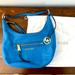 Michael Kors Bags | Michael Kors Blue Leather Shoulder Hobo Bag | Color: Blue | Size: Os