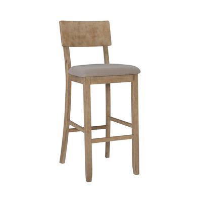 Jordan Gray Wash Bar Stool by Linon Home Décor in Grey (Size 30