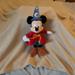 Disney Toys | Disney Park Mickey Mouse Sorcerer Plush 14” Tall | Color: Blue/Red | Size: Osbb