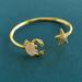 Kate Spade Jewelry | Kate Spade Sea Star Crab & Starfish Gold Flex Cuff Bracelet New $88 | Color: Gold | Size: Os