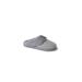 Women's Dahlia Rib Knit Scuff Slipper by Dearfoams in Light Heather Grey (Size SMALL)