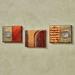 Copper Studio Wall Art Plaques Multi Metallic Set of Three, Set of Three, Multi Metallic