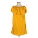 Old Navy Casual Dress - Shift: Yellow Solid Dresses - Women's Size Small Petite