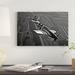 East Urban Home 'A P-51C Mustang' Graphic Art Print Canvas Canvas, Cotton in Black/Gray/White | 12 H x 18 W x 1.5 D in | Wayfair