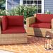 Sol 72 Outdoor™ Rochford Indoor/Outdoor Cushion Cover Acrylic, Terracotta in Red/Pink/Gray | 6 H x 26.5 W in | Wayfair