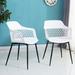 Corrigan Studio® Matanna Arm chair in Plastic/Acrylic in White | 32 H x 22.5 W x 22.5 D in | Wayfair 3D691A57A25440D5A09E98E7D1824826