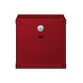 Mason & Marbles Dillan 0 - Drawer Metal Bachelor's Chest in Red Plastic/Metal in Blue | 20 H x 20 W x 17 D in | Wayfair