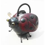 Arlmont & Co. Kevine Lady Bug Watering Pot Garden Accents Accessories Metal | 9 H x 8 W x 9 D in | Wayfair 9462D4B220FE4A988483A4BDE11D5E75
