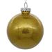 The Holiday Aisle® Clear w/ Glitter Interior Solid Ball Ornament Plastic in Yellow | 3 H x 3 W x 3 D in | Wayfair 77D9291F46CA473F94A73E42CD901544