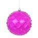 The Holiday Aisle® Shiny Diamond Bauble Ball Ornament Plastic in Pink | 4.75 H x 4.75 W x 4.75 D in | Wayfair 8E9E1EB574424B78BE4F8894AB3509F5