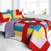 3PC Vermicelli - Quilted Patchwork Quilt Set (Full/Queen Size)