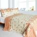 Newlyweds2 Cotton 3PC Vermicelli-Quilted Patchwork Quilt Set (Full/Queen Size)