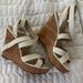 Nine West Shoes | Nine West Platform Wedge Size 8 1/2 | Color: Cream | Size: 8.5