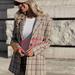 Zara Jackets & Coats | Bloggers Fav Zara Plaid Fitted Blazer Jacket | Color: Brown/Tan | Size: S
