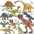 GizmoVine Dinosaurier Spielzeug für Kinder, 20 Stücke 13-23cm Beweglich Tiere, Einschließlich Tyrannosaurus Rex, Triceratops - Pädagogisches Spielzeug Geschenke für Jungen und Mädchen