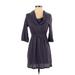 Old Navy Casual Dress - A-Line: Purple Print Dresses - Women's Size X-Small