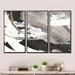 Design Art Glam Painted Arcs II - Modern & Contemporary Framed Canvas Wall Art Set Of 3 Canvas, Wood in White | 28 H x 36 W x 1 D in | Wayfair