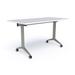 Compel Mobius Training Table w/ Casters Wood/Steel in White | 29 H x 60 W x 24 D in | Wayfair MOB-6024-WHT
