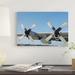 East Urban Home 'The Wings of an LC-130 Hercules' Photographic Print on Canvas in Blue/White | 18 H x 26 W x 1.5 D in | Wayfair