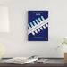 East Urban Home Minimal Movie 'Blade' Graphic Art Print on Canvas Metal in Black/Blue/White | 40 H x 1.5 D in | Wayfair