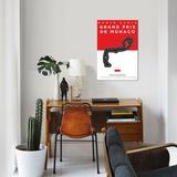 East Urban Home F1 Monaco Race Track Minimal Poster by Chungkong - Wrapped Canvas Gallery Giclee Print Canvas in Black/Gray/Red | Wayfair