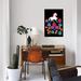 East Urban Home 'Folksy Arrangement I' Print on Canvas Metal in Black/Blue/Gray | 60 H x 40 W x 1.5 D in | Wayfair 48CD1CC6DC70441B9846B66B84B69314