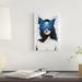 East Urban Home 'Butterfly Mind' Graphic Art Print on Canvas Metal in Black/Blue/Gray | 60 H x 40 W x 1.5 D in | Wayfair