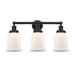 Breakwater Bay Cailen 3 Light Bath Vanity Light Part Of The Edison Collection in White/Brown | 13.25 H x 24 W x 7.5 D in | Wayfair