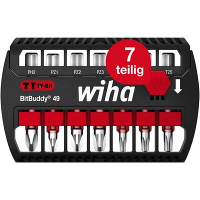 Wiha - Bit Set BitBuddy 7-tlg. i TY-Bit 49 mm i ph, pz, torx 1/4' E6,3 i Zubehör für Image