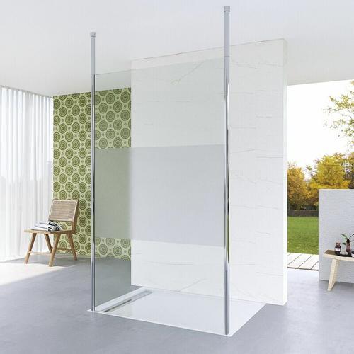 Duschabtrennung Glas Duschwand für Walk in Dusche freistehend barrierefreie Duschkabine Duschwände