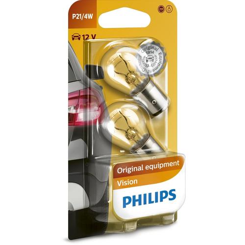 PHILIPS Glühlampe P21/4W [12V] (2 Stk.) 12V