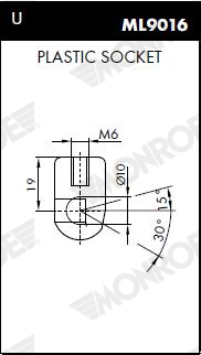 MONROE Gasfeder, Koffer-/Laderaum 150N für VW STRT0017 ML6328 Image