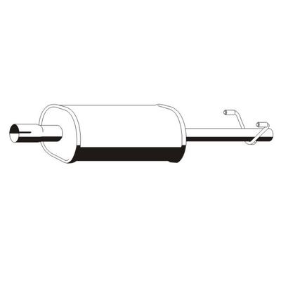 VEGAZ Mittelschalldämpfer Mitte für MERCEDES-BENZ 9014901219 9014901319 MS-387ERNS Image