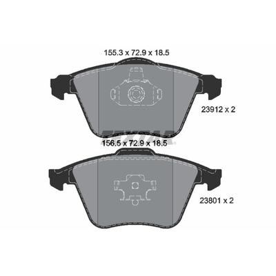 TEXTAR Bremsbelagsatz, Scheibenbremse vorne rechts links für MAZDA SAAB FORD VOLVO 31212184 30683274 4N5J2K021AA 2391201