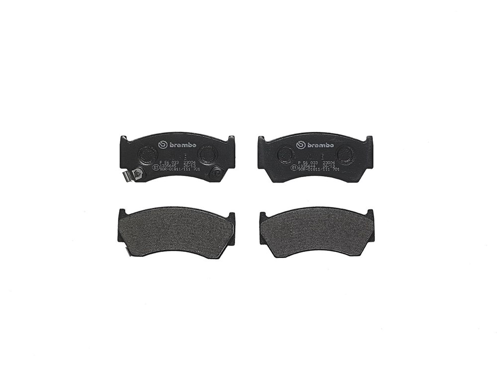 BREMBO Bremsbelagsatz, Scheibenbremse P 56 033 vorne rechts links ohne Zubehör für MAZDA NISSAN 1N163328Z 410600M8S0NW D10600M892 Image