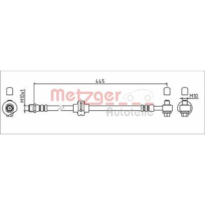 METZGER Bremsschlauch vorne links für GENERAL MOTORS OPEL 0562492 562410 4111924