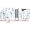 NISSENS Ölkühler, Motoröl ohne Dichtungen für VAUXHALL GMC CHEVROLET OPEL 96868256 25192111 4818024 91165