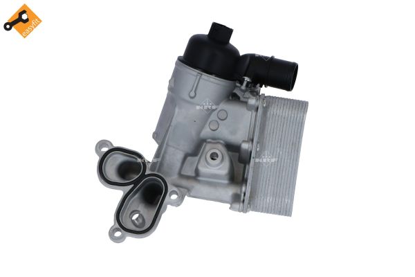 NRF Ölkühler, Motoröl EASY FIT 31751 Gehäuse, Ölfilter mit Ölkühler für RENAULT VAUXHALL NISSAN OPEL 8200797762 4431213 4418582 Image