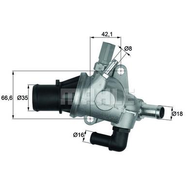 MAHLE Thermostat, Kühlmittel für ALFA ROMEO TI 154 88