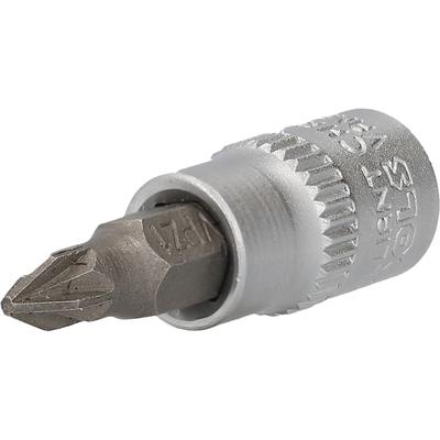 Brilliant Tools 1/4' PZ Kreuzschlitz Bit-Stecknuss, PZ1 Steckschlüsseleinsatz BT020801 Image