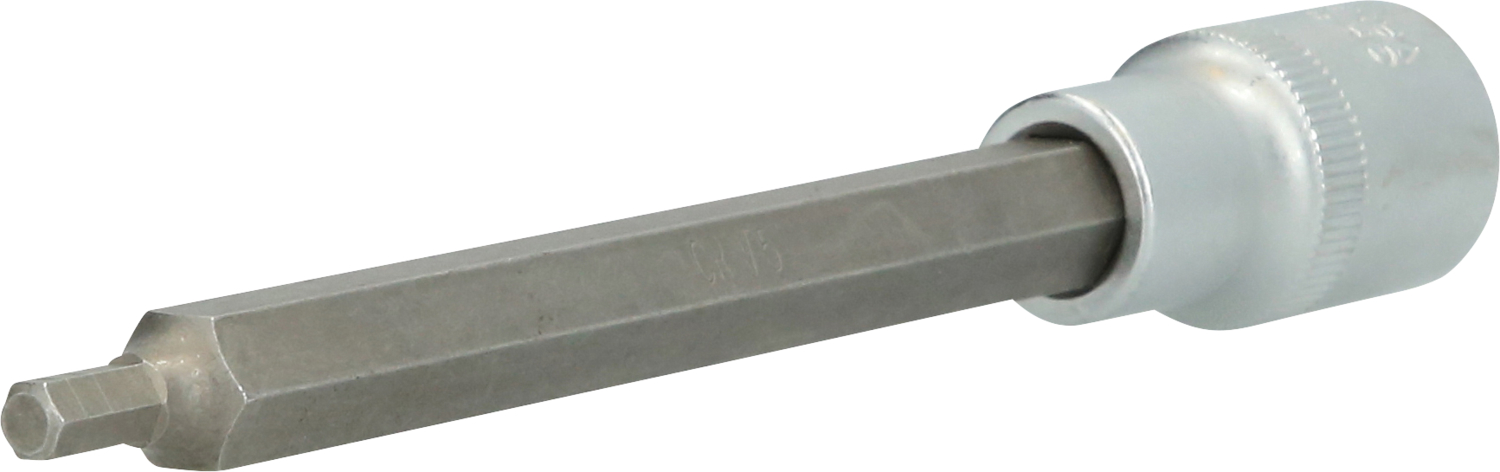 BRILLIANT TOOLS Steckschlüsseleinsatz 1/2 Innensechskant Bit-Stecknuss, 140 lang, 5 BT022880
