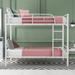 Twin Over Twin Size Metal Bunk Bed