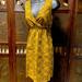 Michael Kors Dresses | Michael Kors Tribal Patterned Summer Fitted Lined Cotton Dress. Sz Med. | Color: Tan/Yellow | Size: M