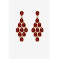 Women's Gold Tone Pear Cut Simulated Birthstone Earrings by PalmBeach Jewelry in July