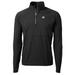 Men's Cutter & Buck Black Kansas State Wildcats Adapt Eco Knit Hybrid Recycled Quarter-Zip Pullover Top
