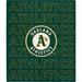 Oakland Athletics 60" x 70" Echo Wordmark Lightweight Blanket