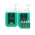 Safe Hands | Luxury Hand Wash with Pumps | 2 x 5 Litre & 4 x 500ml | Tea Tree & Peppermint | Moisturising hand soap liquid | Antibacterial | Anti Bac Hand Soap | Removes 99% of Bacteria | Kind to Skin